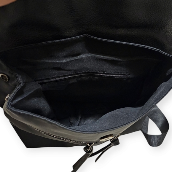 Botkier New York Black Vegan Leather Trim Backpack - Picture 7 of 10